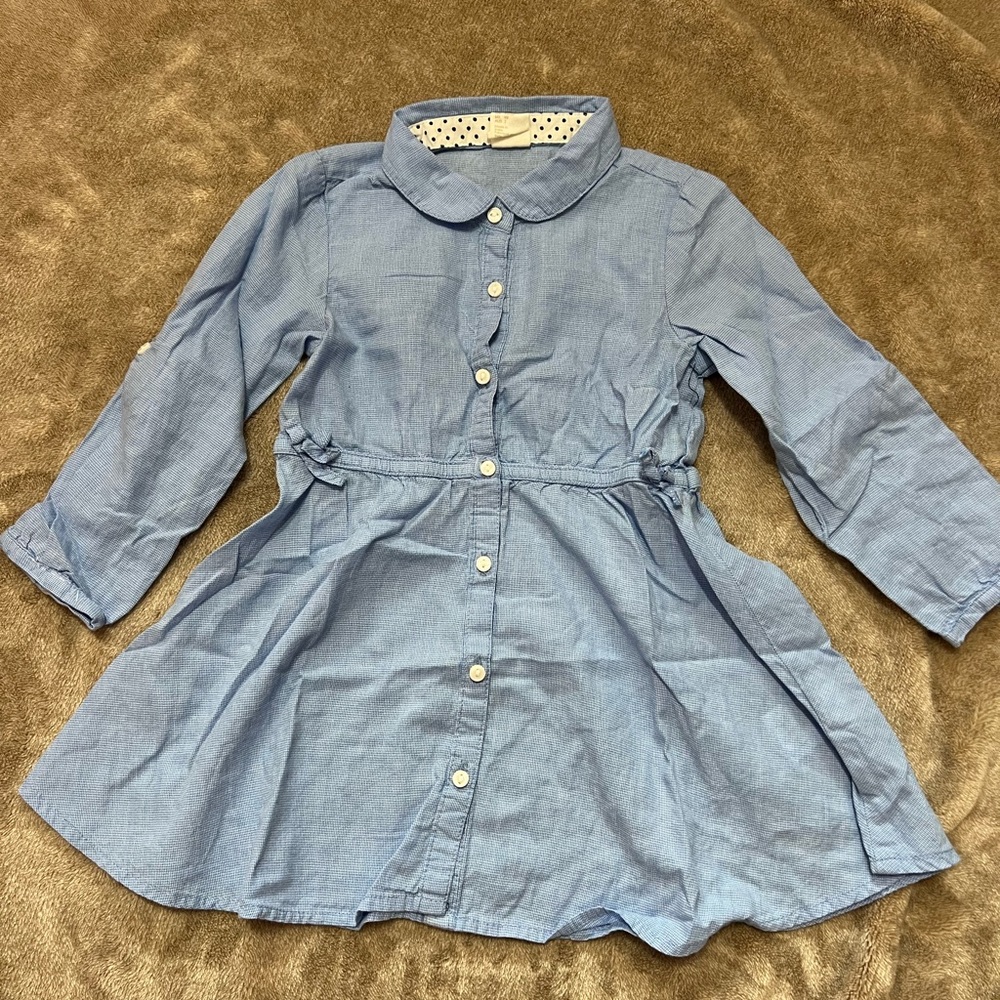 H&M Blue Kids Casual Dress 1/2-2Y